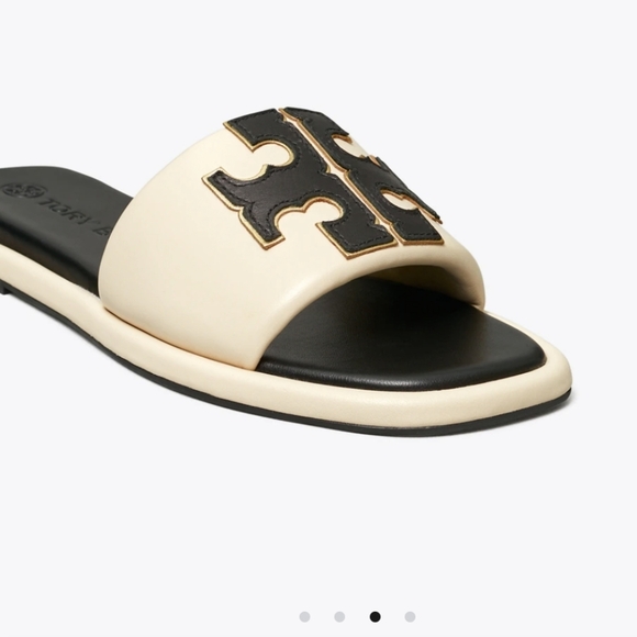 TORY BURCH DOUBLE T SPORT SLIDES - Picture 1 of 8